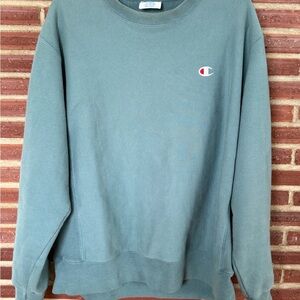 Vintage Champion Reverse Weave Crewneck Men's Blue/Gray Sweatshirt